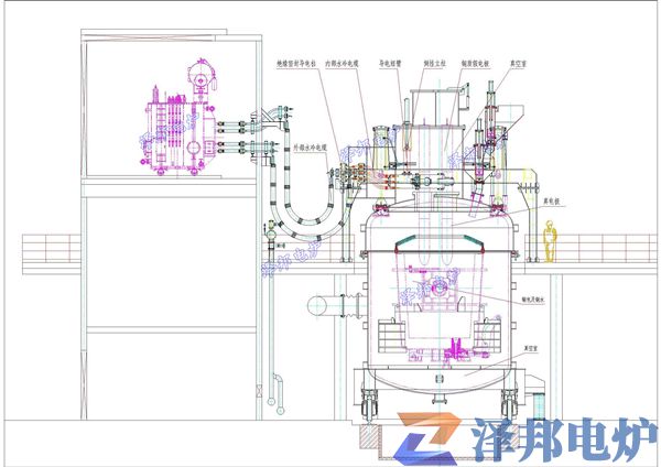 全密封电极内置式真空钢（铁）水精炼炉-西安精炼炉厂家